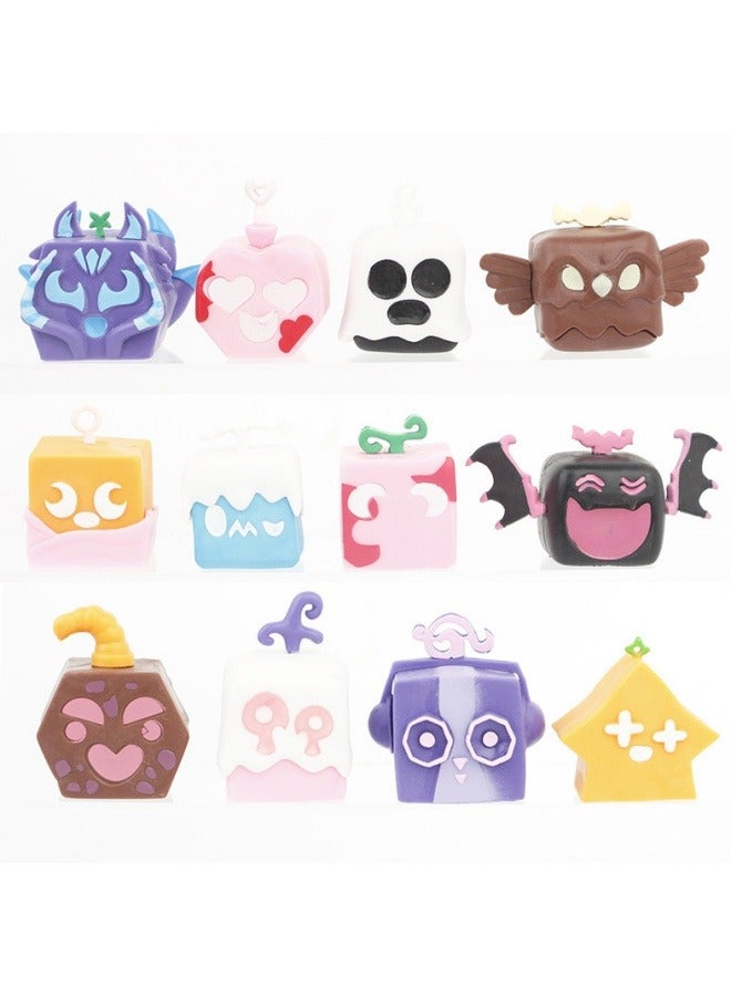 عام الشيطان الفاكهة يدوية الصنع بروكس الفاكهة لعبة الطرفية دمية لعبة سطح المكتب سيارة الديكور - Image 1