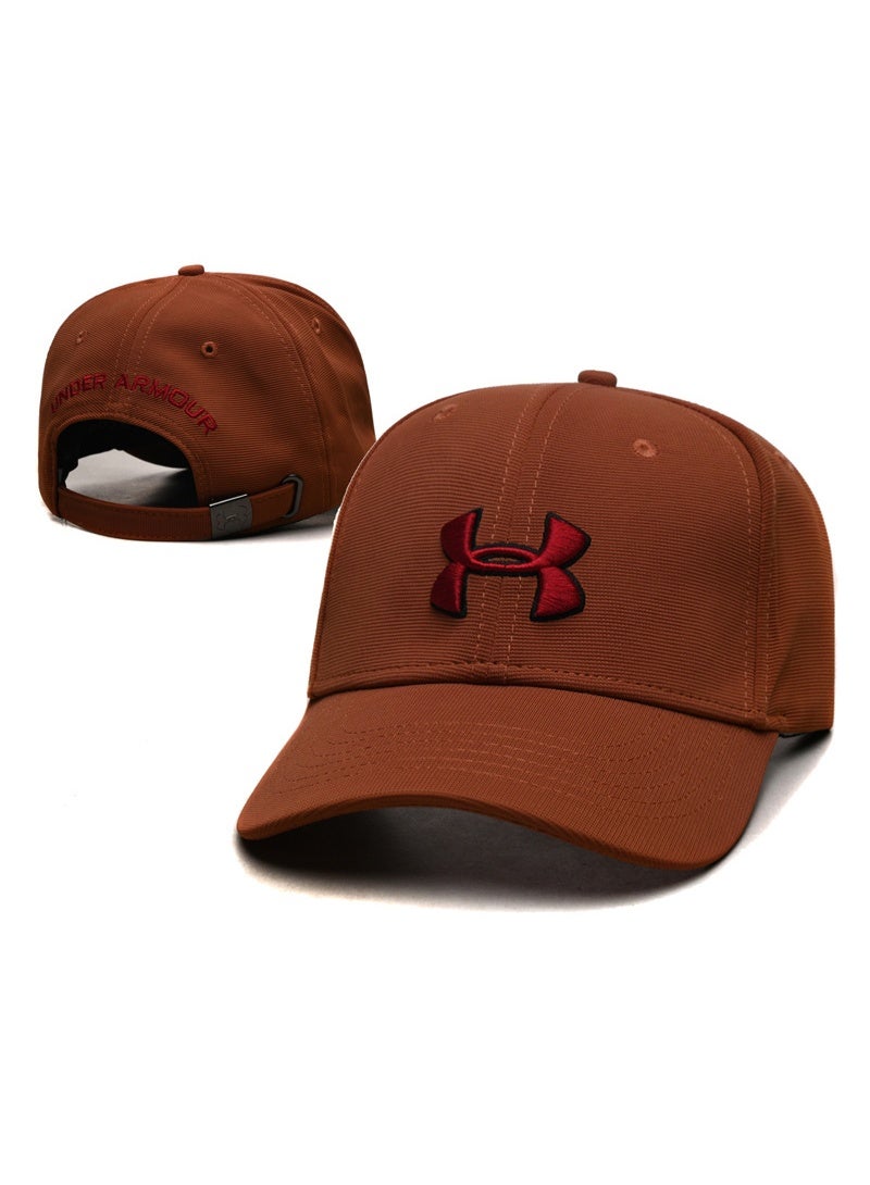 Under Armour Brown Baseball Cap with Embroidered Logo and Adjustable Strap