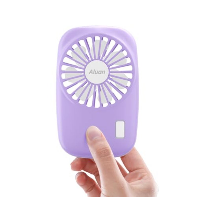 Handheld Mini Fan Powerful Small Personal Portable Speed Adjustable USB Rechargeable Eyelash Fan for Girls Boys Woman Man Home Office Outdoor Travel - Image 1