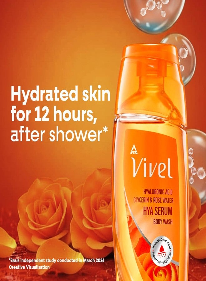 Vivel Hya Serum Body Wash 200ml|Hyaluronic Acid, Glycerin & Rose Water|Deep Intense Daily Hydration Shower Gel|Improve Dry Rough Skin Texture |Dermatologist Recommended |No Paraben|For Men & Women - Image 4