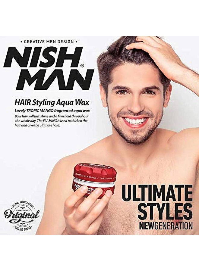 NISHMAN Hair Styling Series (03 Flaming AQUA WAX, 150ml) - Image 4