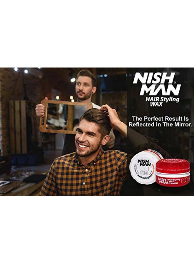 NISHMAN Hair Styling Series (03 Flaming AQUA WAX, 150ml) - Image 5