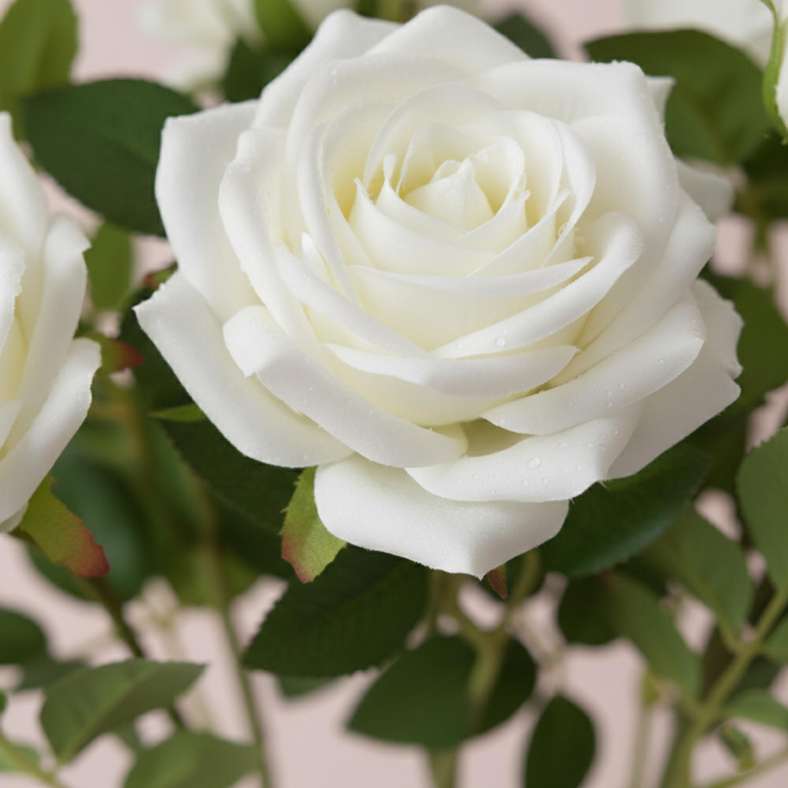 Pan Home Artificial Rose Stem Flower - White - Image 2
