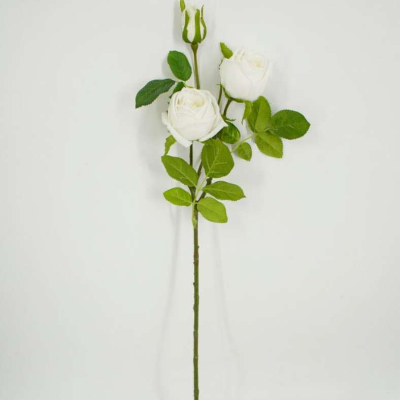 Pan Home Artificial Rose Stem Flower - White - Image 4