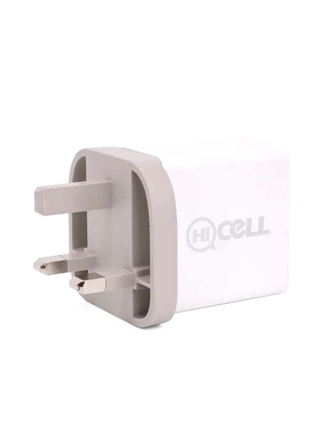 NIBEMINENT Dual Port USB Charger White - Image 1
