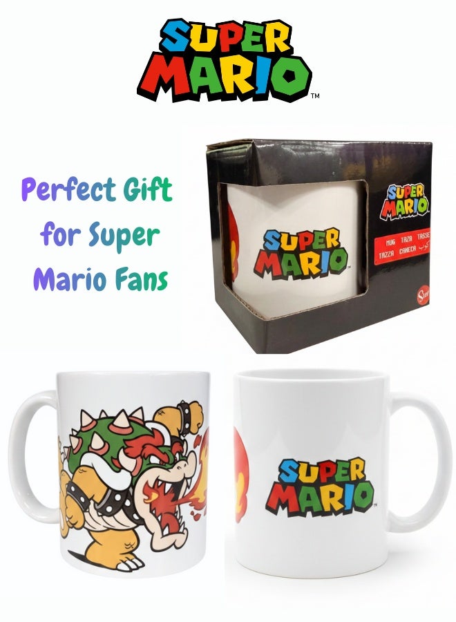 STOR Super Mario Bowser DNLS Ceramic Mug In Gift Box 325ml - Image 2