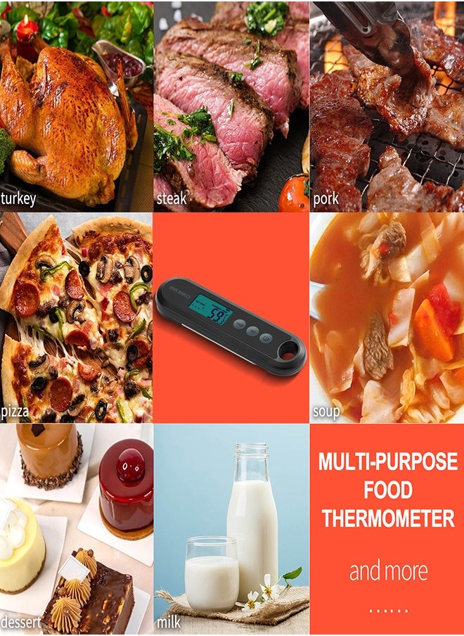 INKBIRD - INKBIRD Digital Food Thermometer IHT-2XP Supports External Probes Instant Read Meat Thermometer Grilling Large Backlit LCD Auto Sleep Temperature Alarms Calibration Ideal For Cooking Frying - Image 1