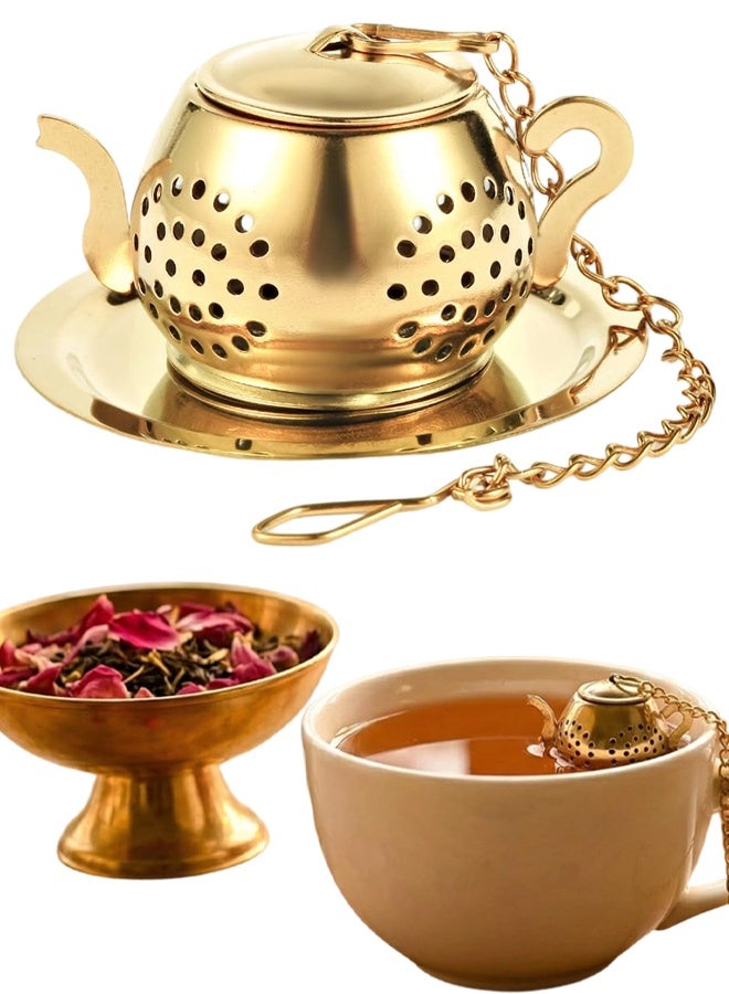 Premium Tea Infusers, 304 Stainless Steel Loose Leaf Tea Strainer & Steeper, Cute Teapot Design For A Thoughtful Brewing Journey - Image 1