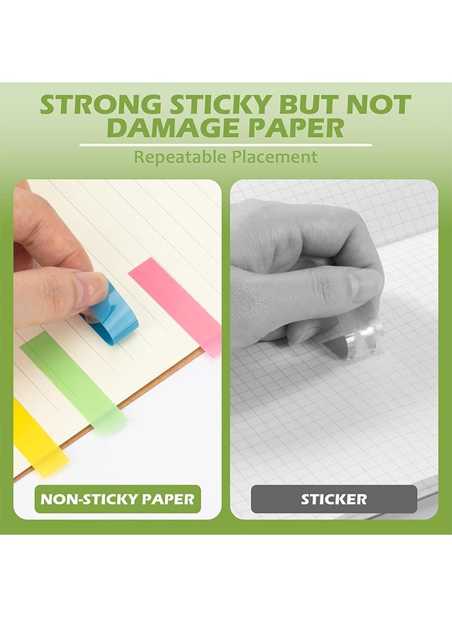 Lemon 2000Pcs Sticky Book Tabs, Morandi Sticky Tabs, Book Tabs for Annotating Books, Sticky Notes, Morandi Page Markers, Multi-Colored Writeable and Repositionable Book Flags Strip - Image 3