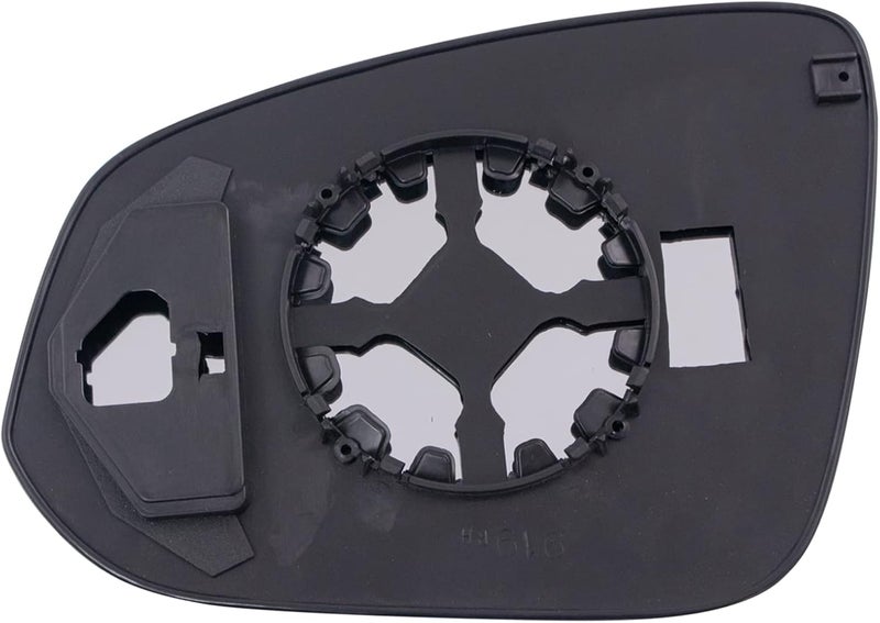 TRQ Passenger Side Mirror Glass with Backing Plate Compatible with 2014-2017 Toyota Highlander TO1325120 - Image 4