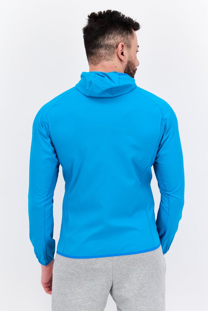 Brooks Men Sportswear Fit Long Sleeve Training Jacket, Electric Blue - Image 2