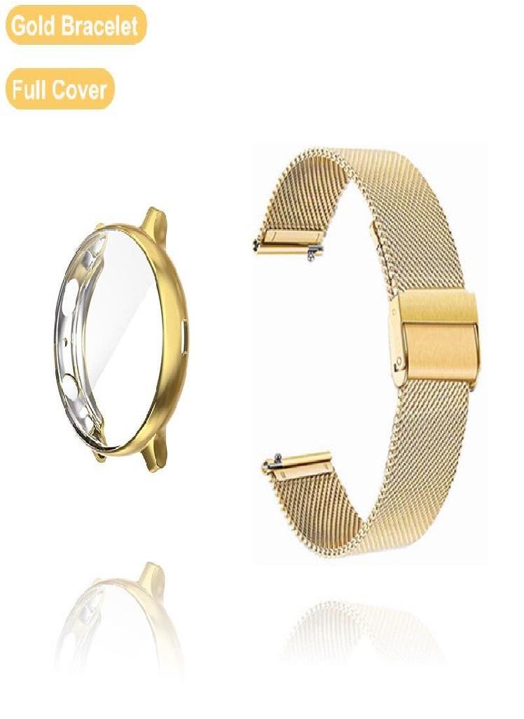Eckek - Strap For Samsung Galaxy Watch 4 5 6 Active 2 40mm 44mm Band With Protector TPU Case Screen Watch 3 41mm Bracelet Accessories - Image 1
