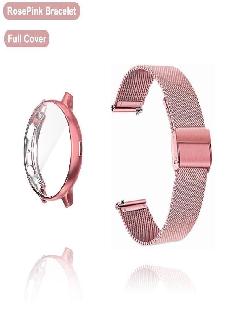 Eckek - Strap For Samsung Galaxy Watch 4 5 6 Active 2 40mm 44mm Band With Protector TPU Case Screen Watch 3 41mm Bracelet Accessories - Image 1