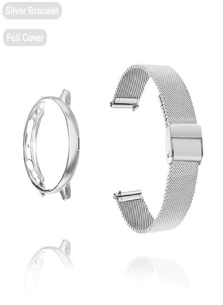 Eckek - Strap For Samsung Galaxy Watch 4 5 6 Active 2 40mm 44mm Band With Protector TPU Case Screen Watch 3 41mm Bracelet Accessories - Image 1