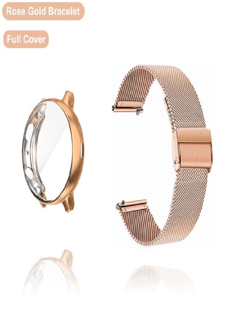 Eckek - Strap For Samsung Galaxy Watch 4 5 6 Active 2 40mm 44mm Band With Protector TPU Case Screen Watch 3 41mm Bracelet Accessories - Image 1