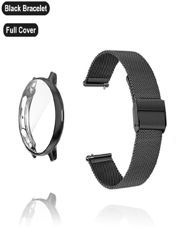 Eckek - Strap For Samsung Galaxy Watch 4 5 6 Active 2 40mm 44mm Band With Protector TPU Case Screen Watch 3 41mm Bracelet Accessories - Image 1