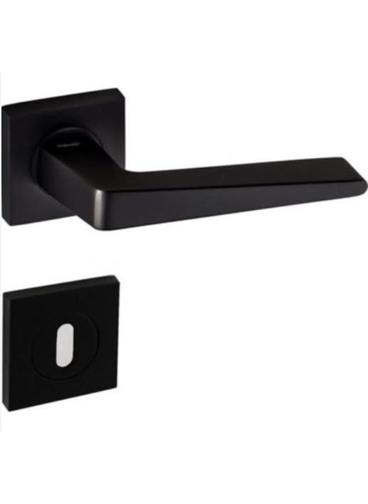 Nobel Max Penta Matte Black Square Rosette Room 