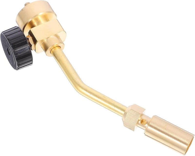 Brass Portable Propane Torch Head with Flame Valve for Soldering Brazing and Metal Heating - Image 1