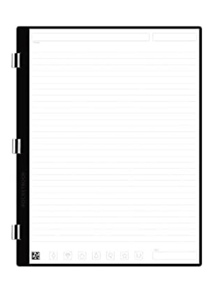 Rocketbook Rocketbook Pro Lined Page Pack – 20 Reusable Sheets (40 Pages) | Scannable, Erasable, and Cloud-Connected | Letter Size 7.8" x 10.5"  - Image 1