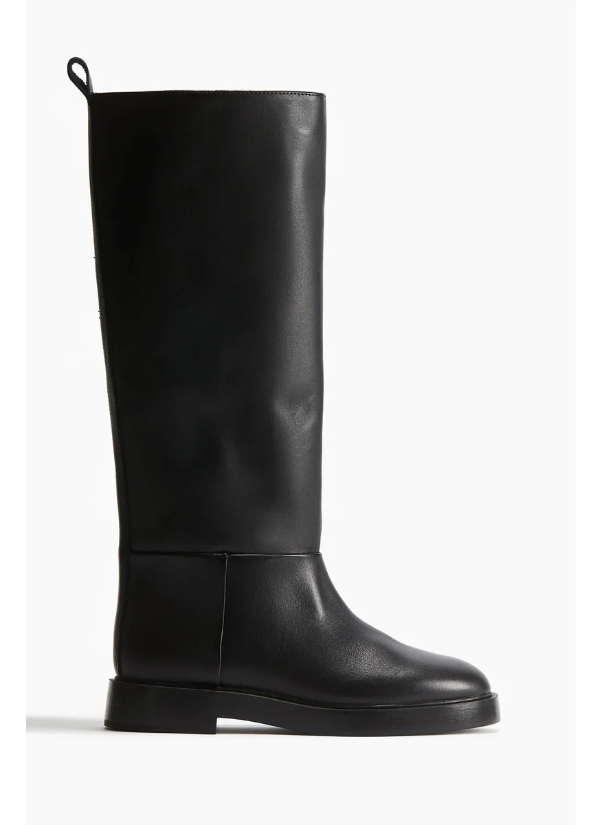 اتش اند ام Knee-High Leather Boots