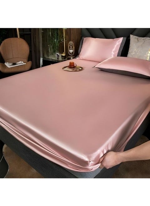 Double Shiny Cotton Satin Sheets Elastic