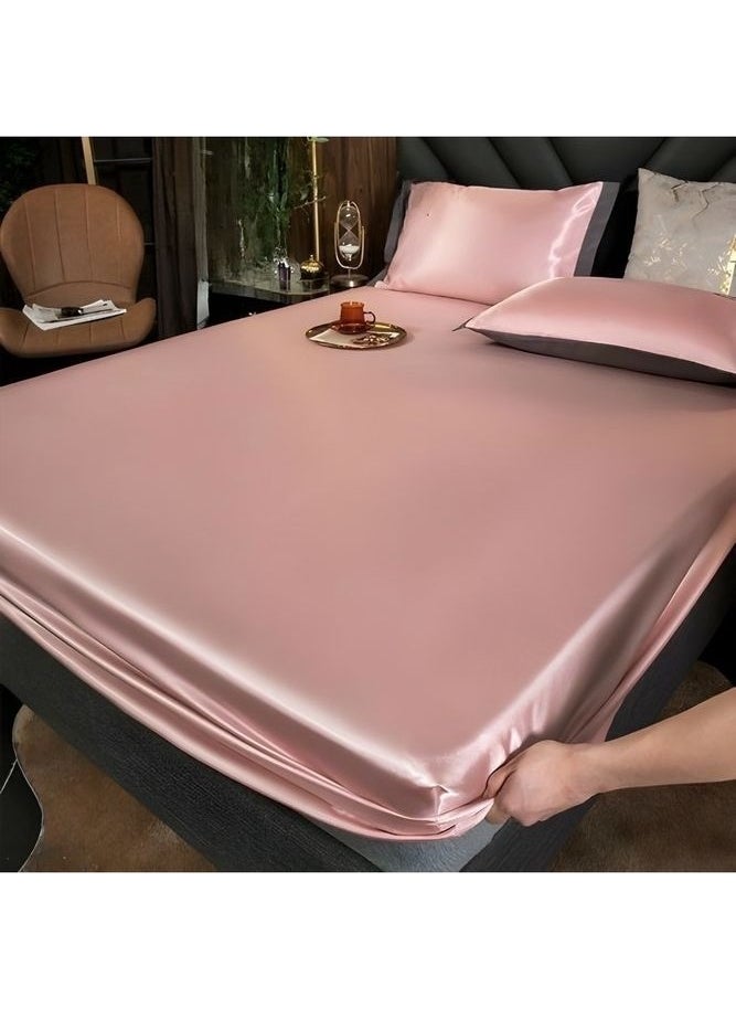 Metinev - Double Shiny Cotton Satin Sheets Elastic - Image 1