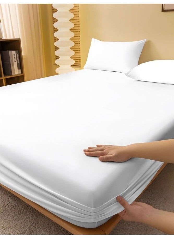 Metinev - Double Shiny Cotton Satin Sheets Elastic - Image 1