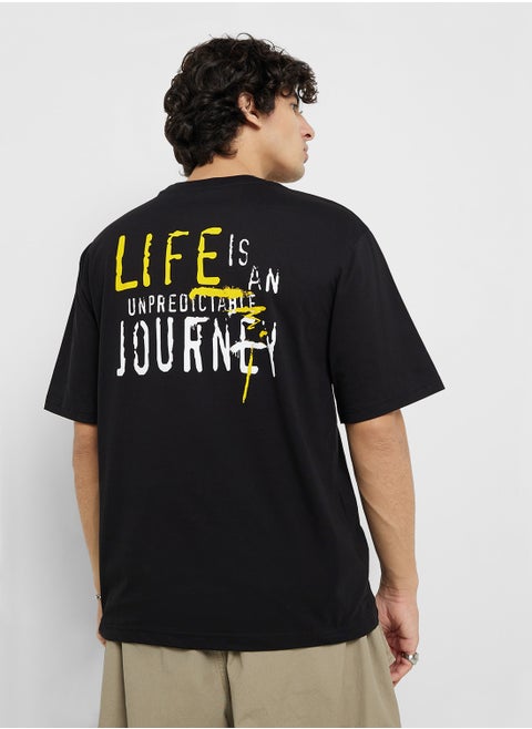 Printed Crew Neck T-Shirt