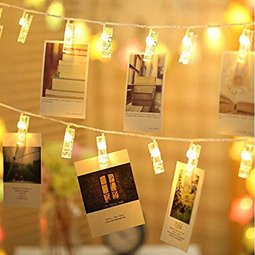 Lexton LED Photo String Lights- 10 Photo Clip Lights USB, Home Decor Lights (Warm White, Pack of 2) - Image 2