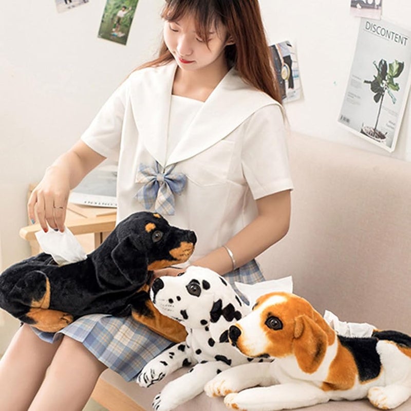 غطية صندوق المناديل الورقية للسيارة والحمام والمكتب من الحيوانات الكرتونية الزرقاء - Image 3