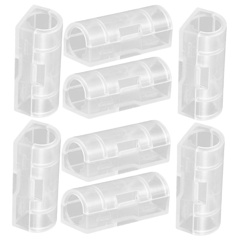 20Pcs Clear Self Adhesive Cable Clips Cord Holder Wire Management Organizer - Image 2