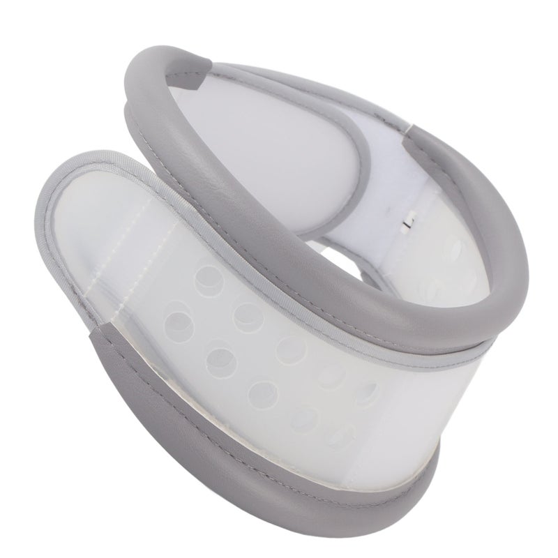 Cervical Collar Adjustable Separate Design Neck Protector Comfortable Breathable Ergonomic Pain Relief DeviceGrey L - Image 3