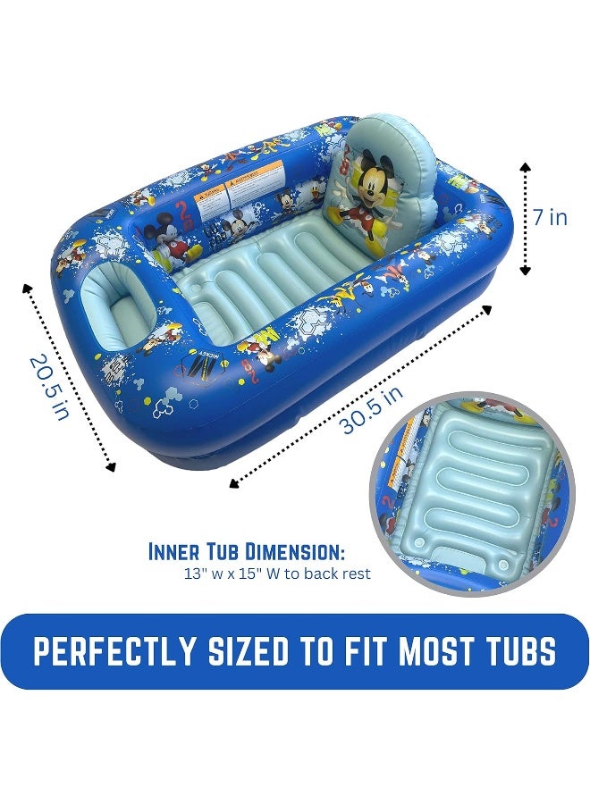 Ginsey Disney Mickey Mouse 'Go for It' Inflatable Tub - Baby Bathtub - Image 4
