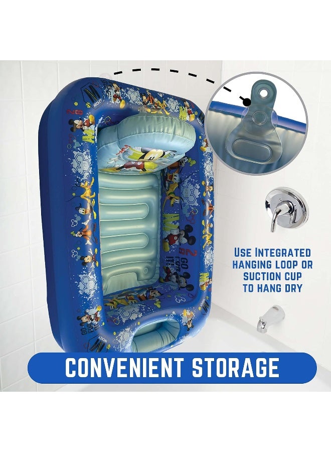 Ginsey Disney Mickey Mouse 'Go for It' Inflatable Tub - Baby Bathtub - Image 5