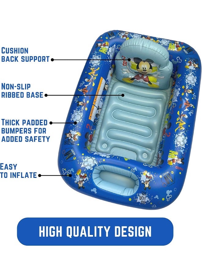 Ginsey Disney Mickey Mouse 'Go for It' Inflatable Tub - Baby Bathtub - Image 2