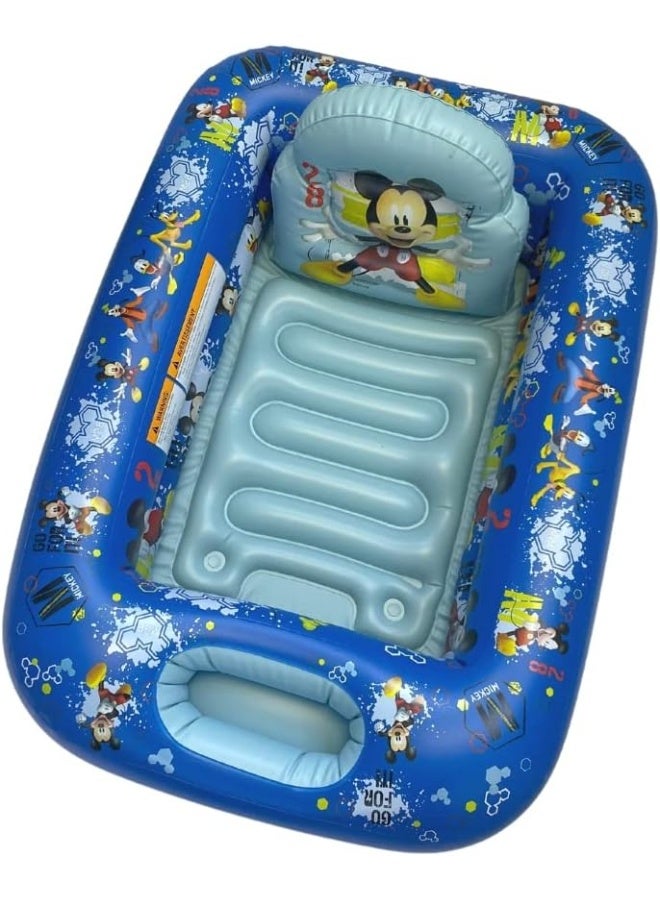 Ginsey Disney Mickey Mouse 'Go for It' Inflatable Tub - Baby Bathtub - Image 1