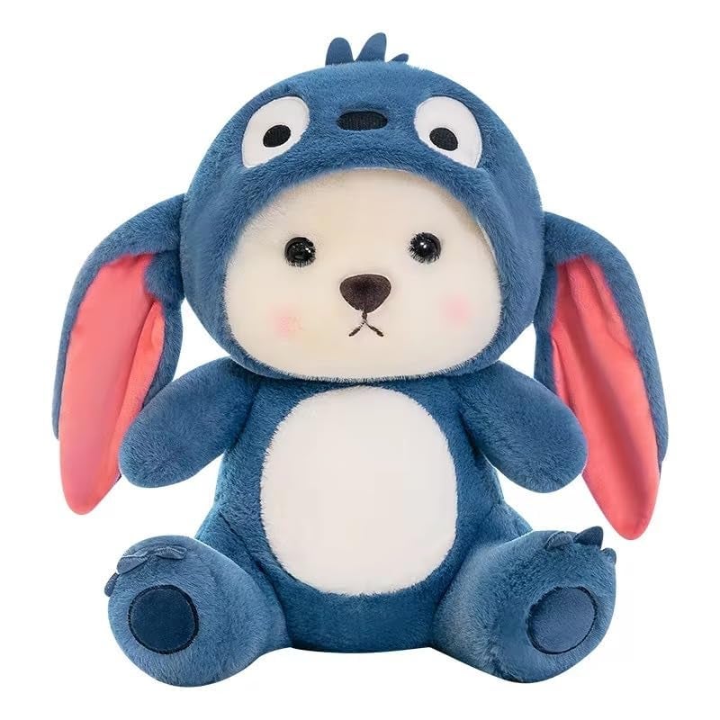 Storescent Baby Plushies, Blue Lovable Huggable Soft Toy, Big Size Hooded Plush Teddy Bear, Elegant Soft Plush Toy for Babies, Great Birthday Gift for Girls - 30 cm - Image 5