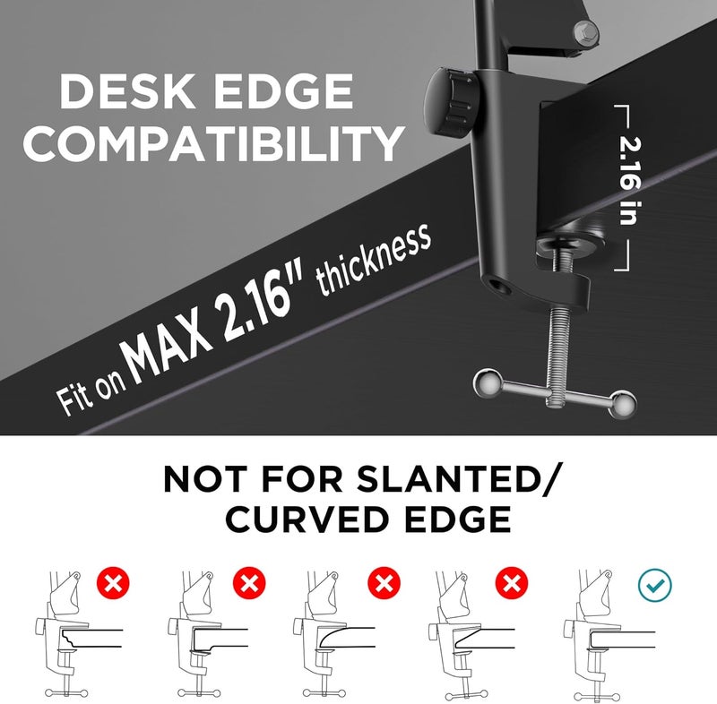 InnoGear Overhead Phone Mount with Ring Light, 10" LED Selfie Ring Light for Desk with Phone Holder and Remote Canvas Lamp Light for YouTube Live Stream Cooking Video Recording Vlog Zoom, Medium - Image 4