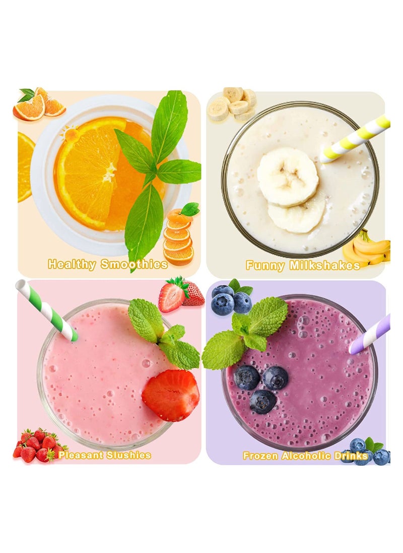 Frozen Magic - Frozen Magic Slushy Maker Squeeze Cup Milkshake Slush And Ice Cream Smoothie Dome Lids - Image 1