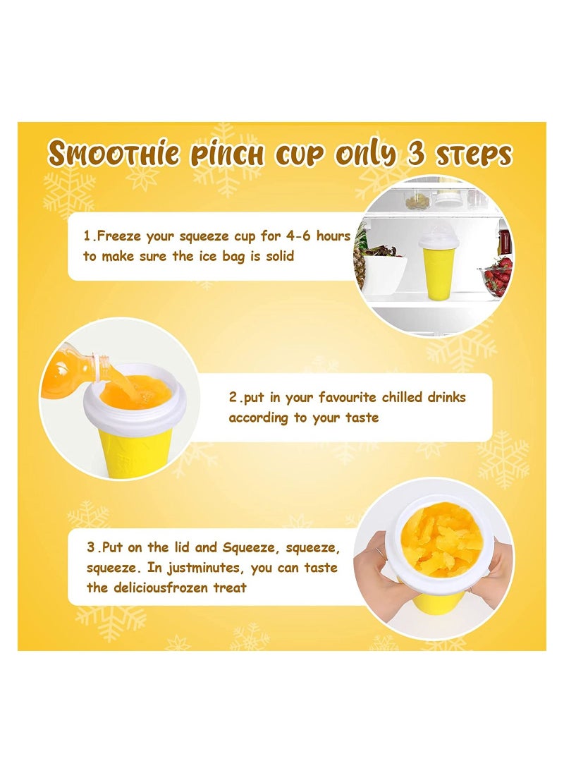 Frozen Magic - Frozen Magic Slushy Maker Squeeze Cup Milkshake Slush And Ice Cream Smoothie Dome Lids - Image 1