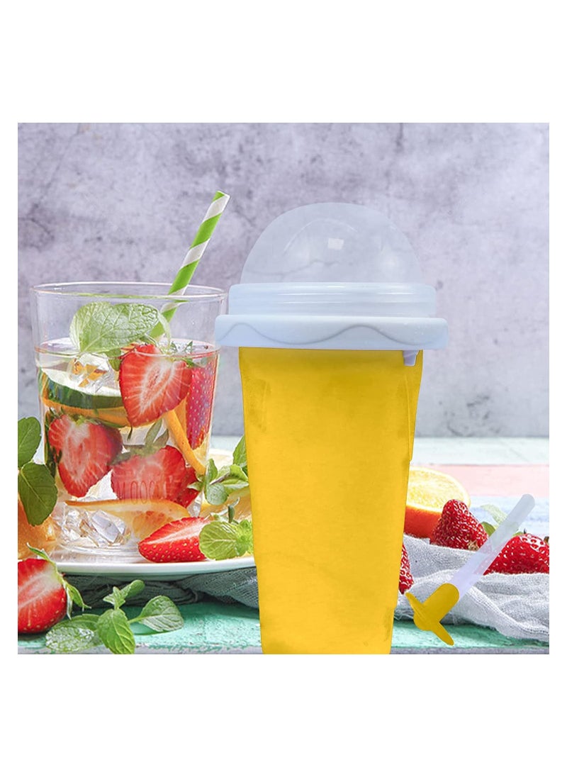 Frozen Magic - Frozen Magic Slushy Maker Squeeze Cup Milkshake Slush And Ice Cream Smoothie Dome Lids - Image 1