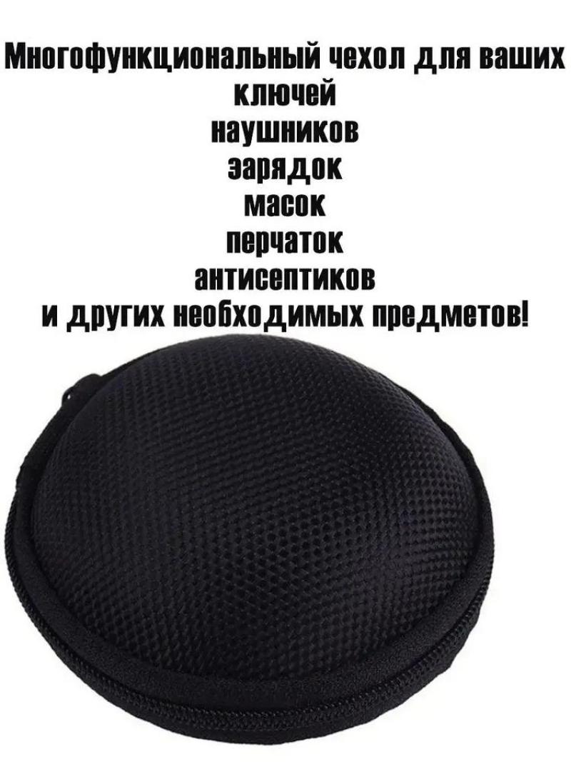 Earphone Bag Portable Organizer Durable EVA Case - Compact Lightweight Design Headphone Storage for Travel Accessories - Image 1
