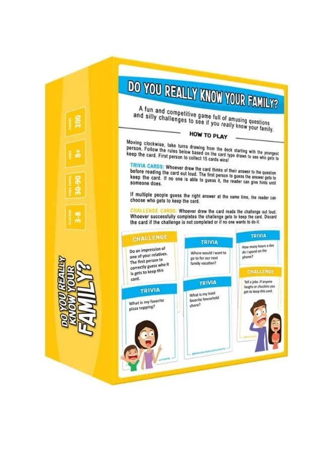 QUESERA DO YOU REALLY KNOW YOUR FAMILY? A Fun Family Game Filled with Conversation Starters and Challenges - Great for Kids, Teens and Adults