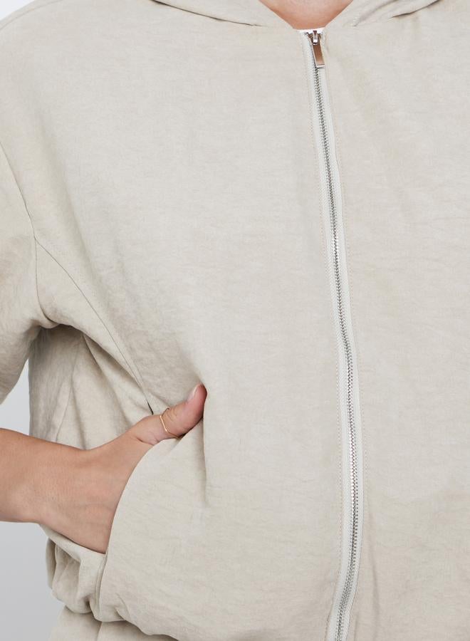 ستايلي جاكيت بومبر بسحاب للإغلاق - Image 4