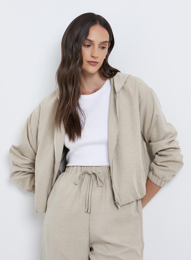 ستايلي جاكيت بومبر بسحاب للإغلاق - Image 1