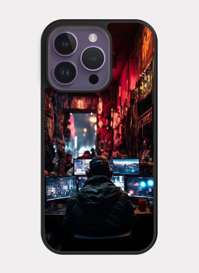 PXLAAT iPhone 14 Pro case cover Gamer Hacker - Image 1