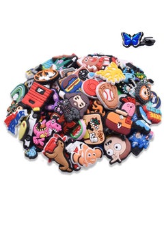 Excefore Shoe Decoration Charms, 30 Pcs Random Cute Cartoon Croc Charms Anime for Crock Boys Girls Teens, Bubble Slide Pins for Bracelet Wristband, Shoe Decoration  - Image 1