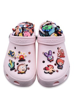 Excefore Shoe Decoration Charms, 30 Pcs Random Cute Cartoon Croc Charms Anime for Crock Boys Girls Teens, Bubble Slide Pins for Bracelet Wristband, Shoe Decoration  - Image 4