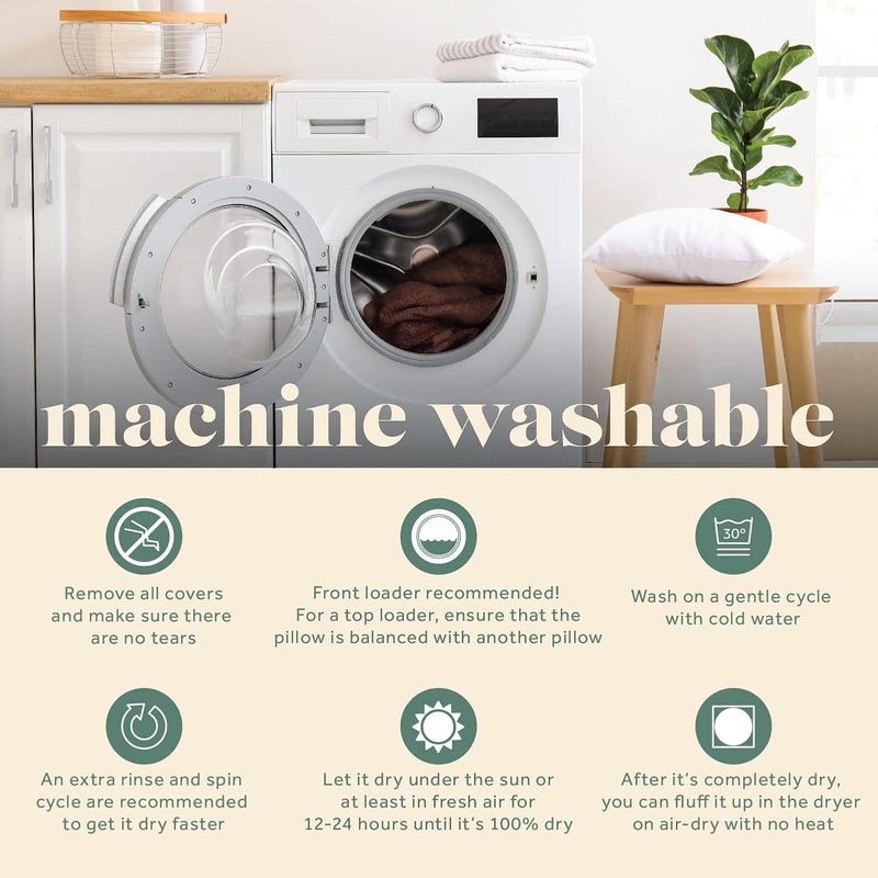 ComfyDown Decorative Throw Pillow Insert, Down and Feather Fill, 100% Cotton Cover, 233 Thread Count - Made in USA (12 X 14) - Image 5