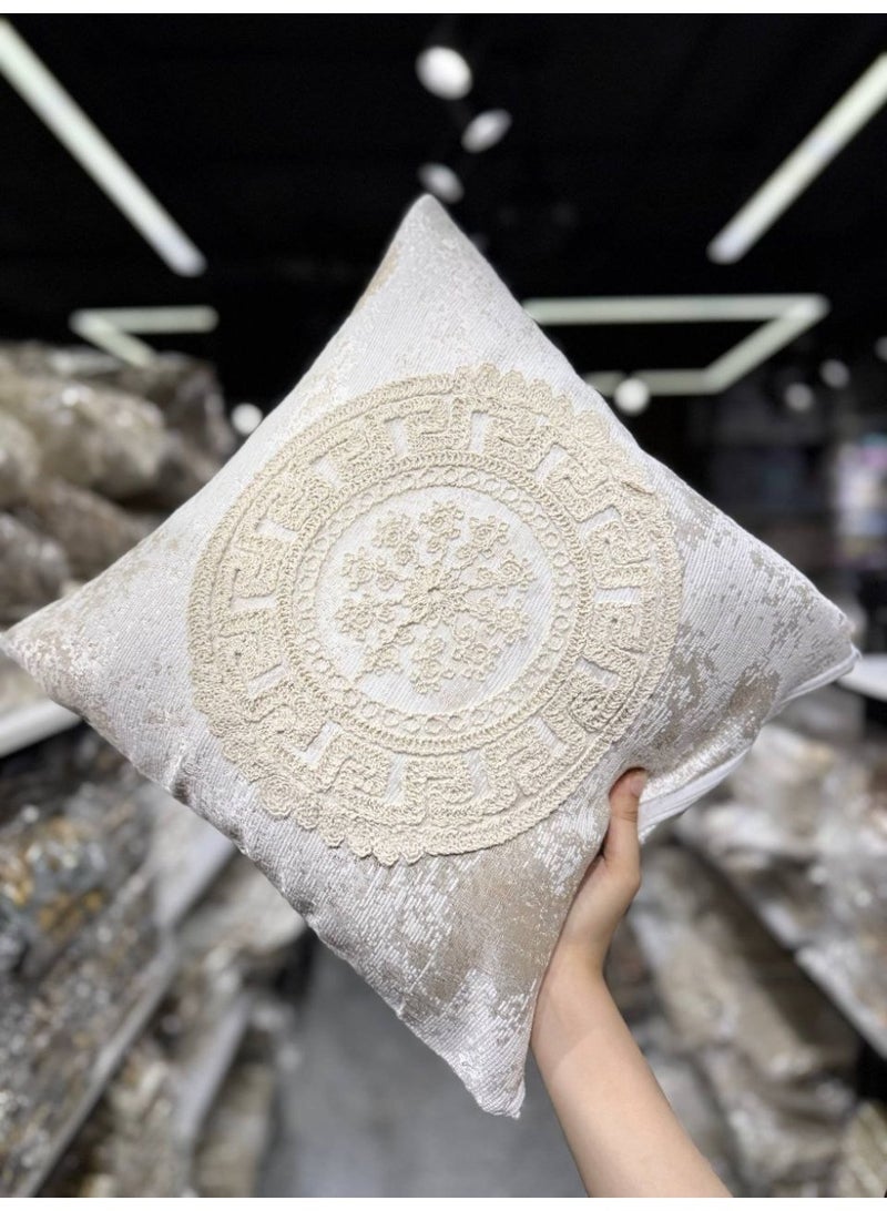 Imported cushion  Amazing finishing  Excellent zipper construction, literally!  Imported textured fabric  Size 50*50 cm  Machine washable - Image 1